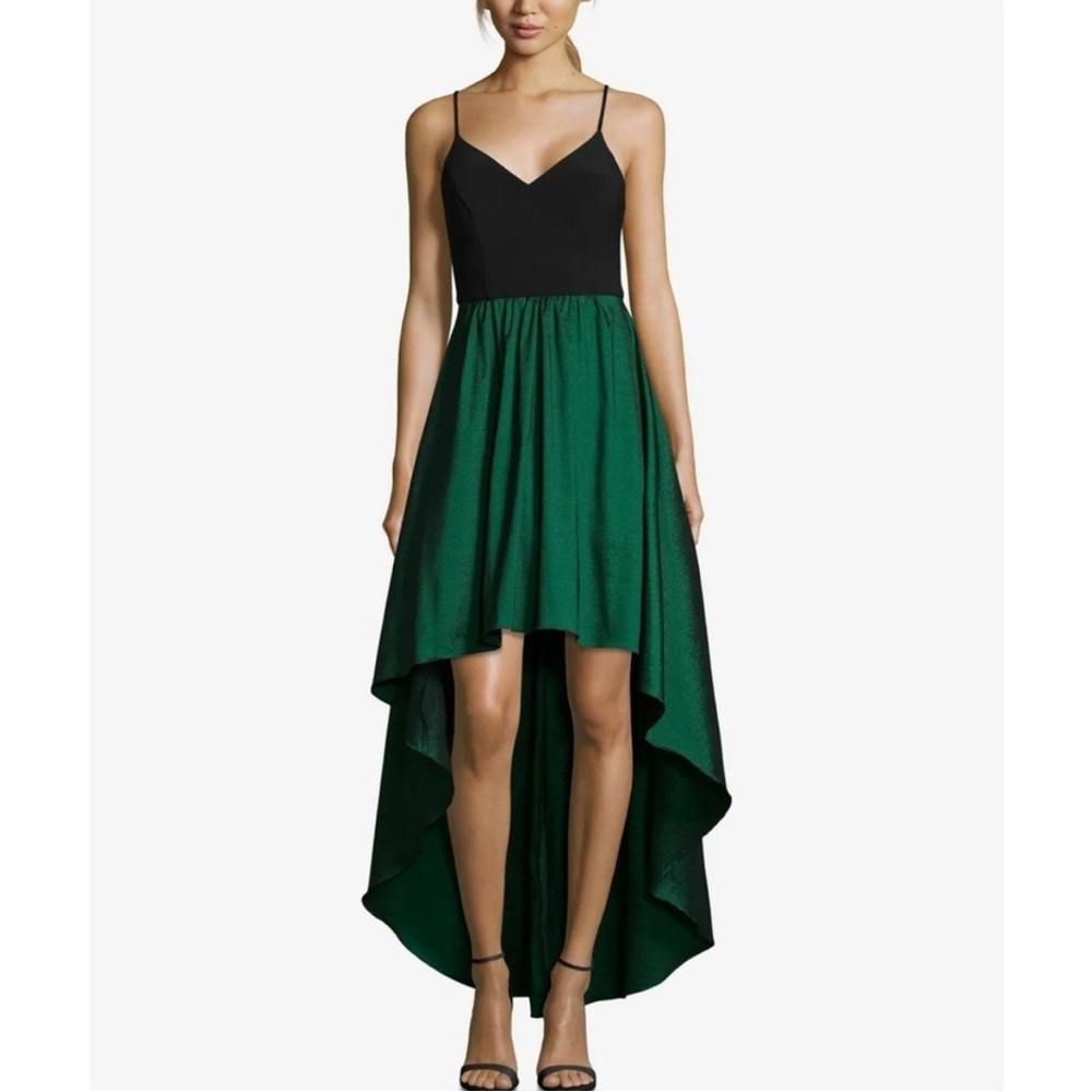 Betsy & Adam Emerald High Low Dress (6)